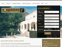 Tablet Screenshot of exquisitehotelconsultants.com